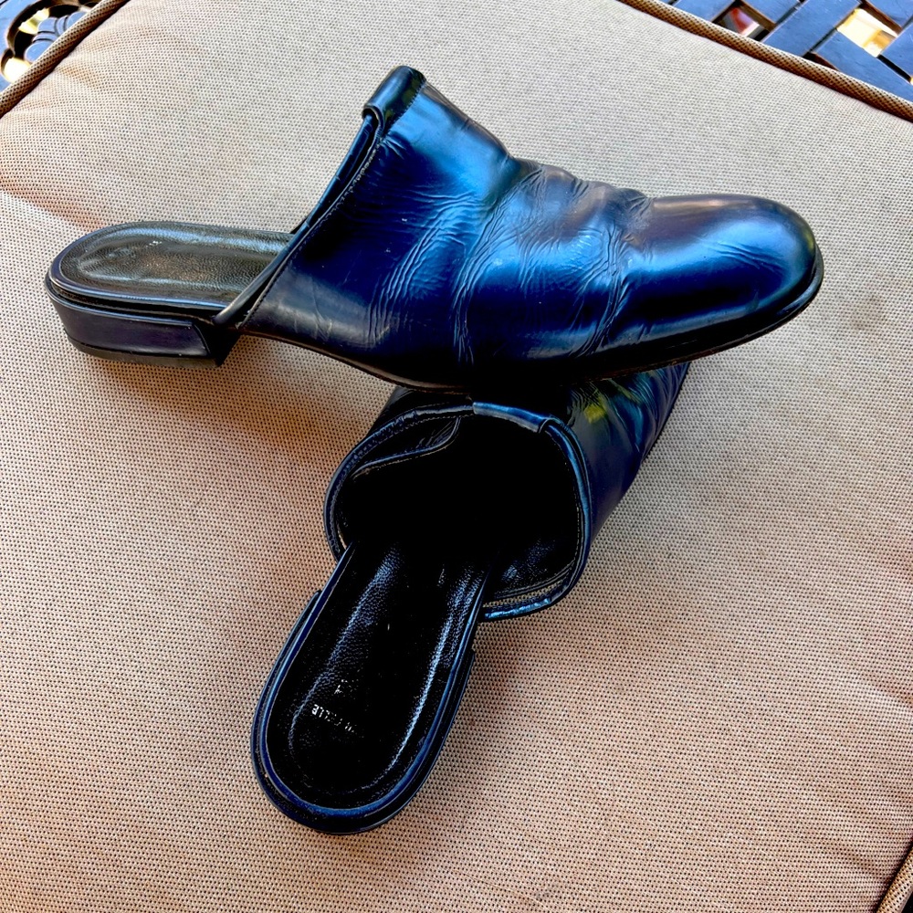 Firoangelo patent leather mules size 10b